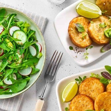 מתכון לביבות כרובית ומג'דרה עם בצל מקורמל