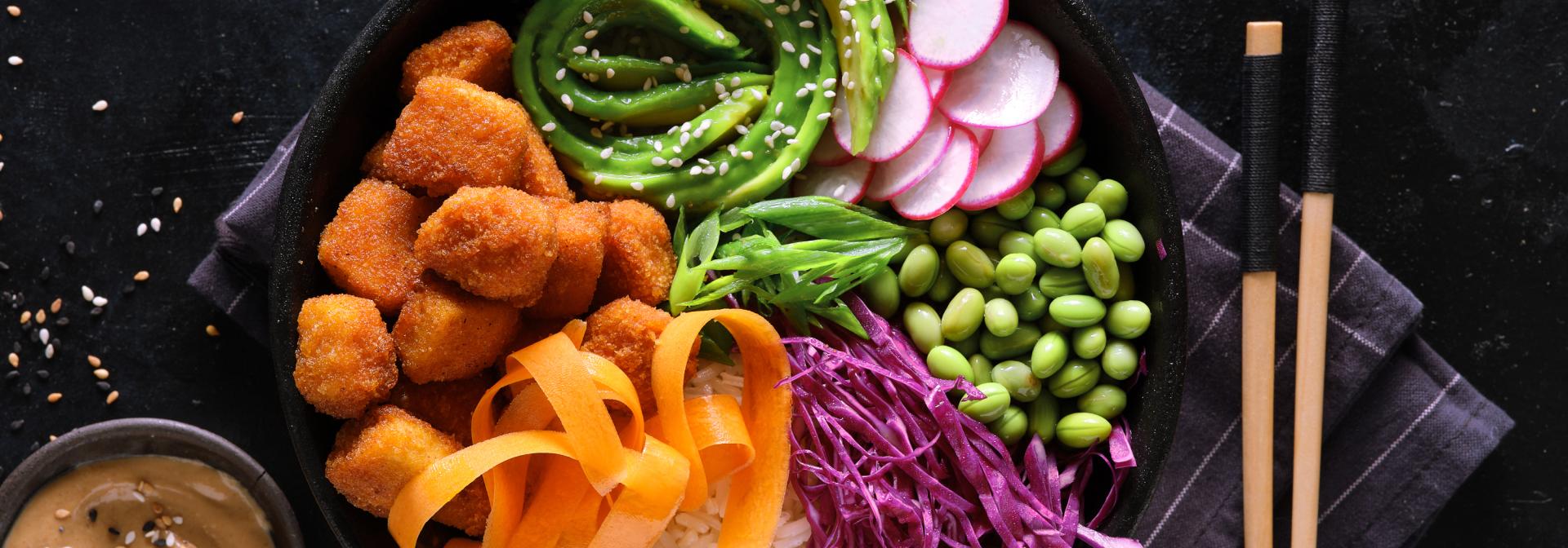 קערת בודהה טופו קראנצ'ים