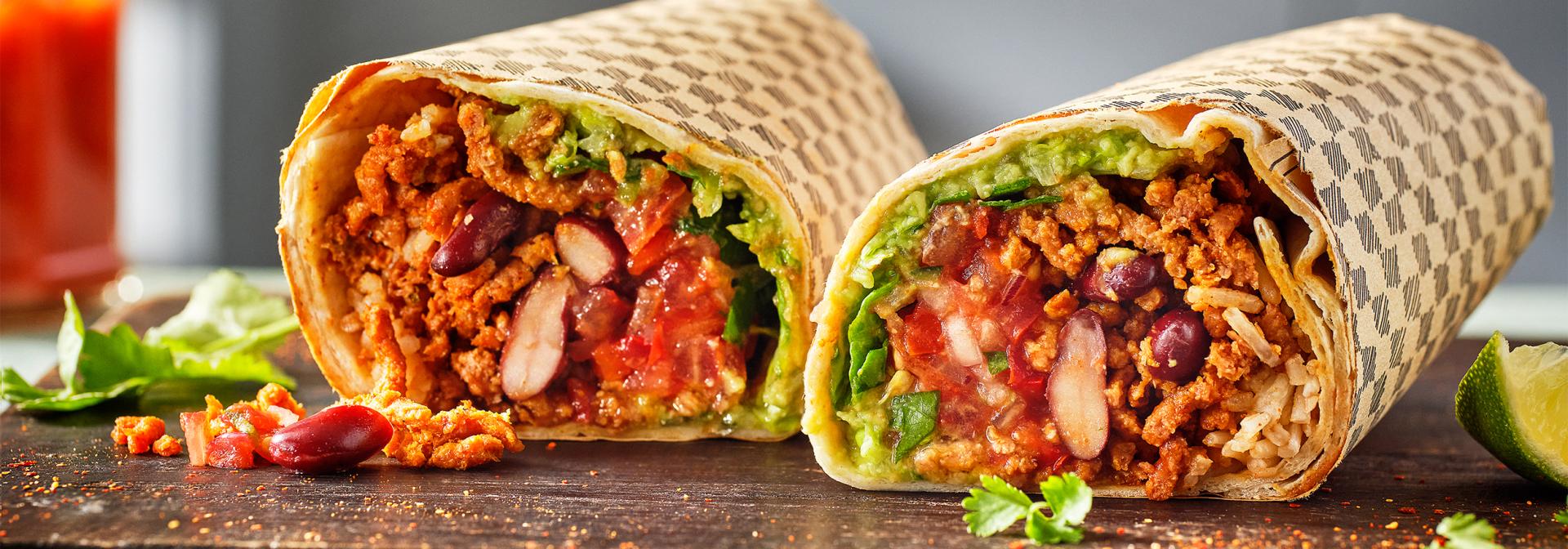 Vegan Friday Fakeaway Burrito with Sensational Mince