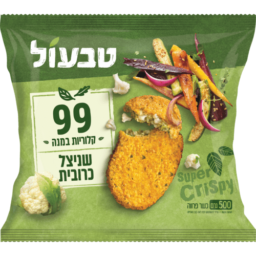 שניצל כרובית 99 קלוריות