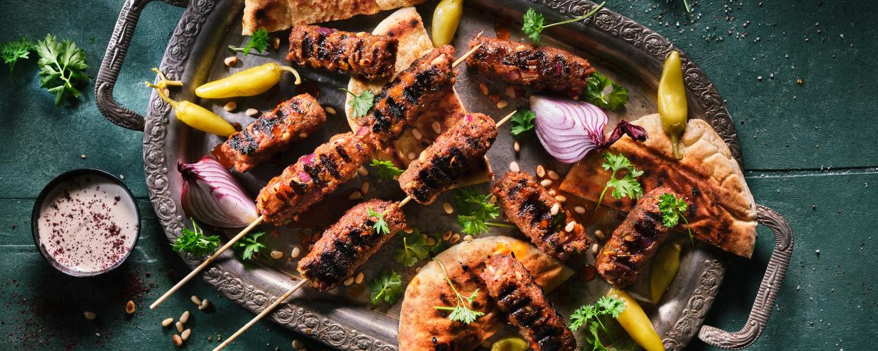 קבב צמחוני על שיפוד