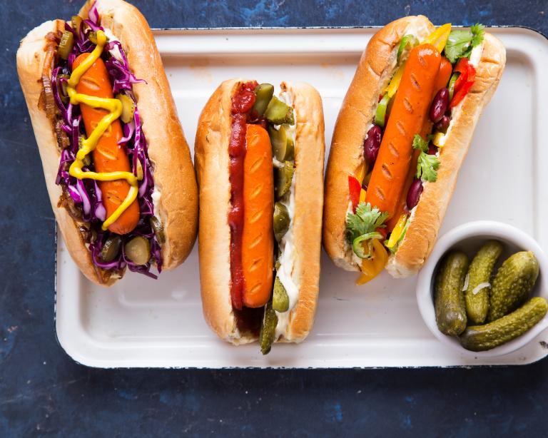 נקניקיות צמחוניות בלחמניה