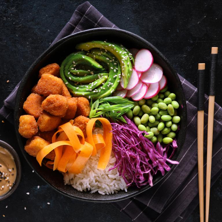 קערת בודהה טופו קראנצ'ים