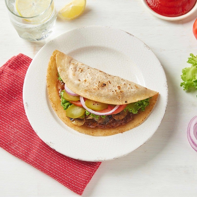 טורטייה בורגר טבעוני